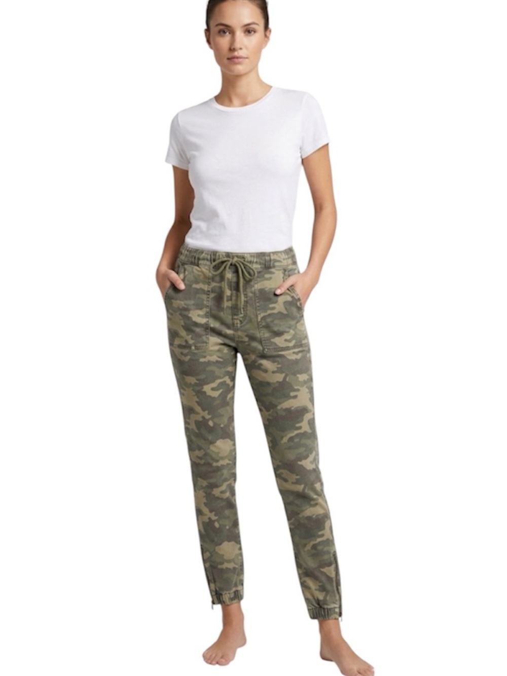 American Eagle Outfitters Camo Drawstring Slim Jogger Pants